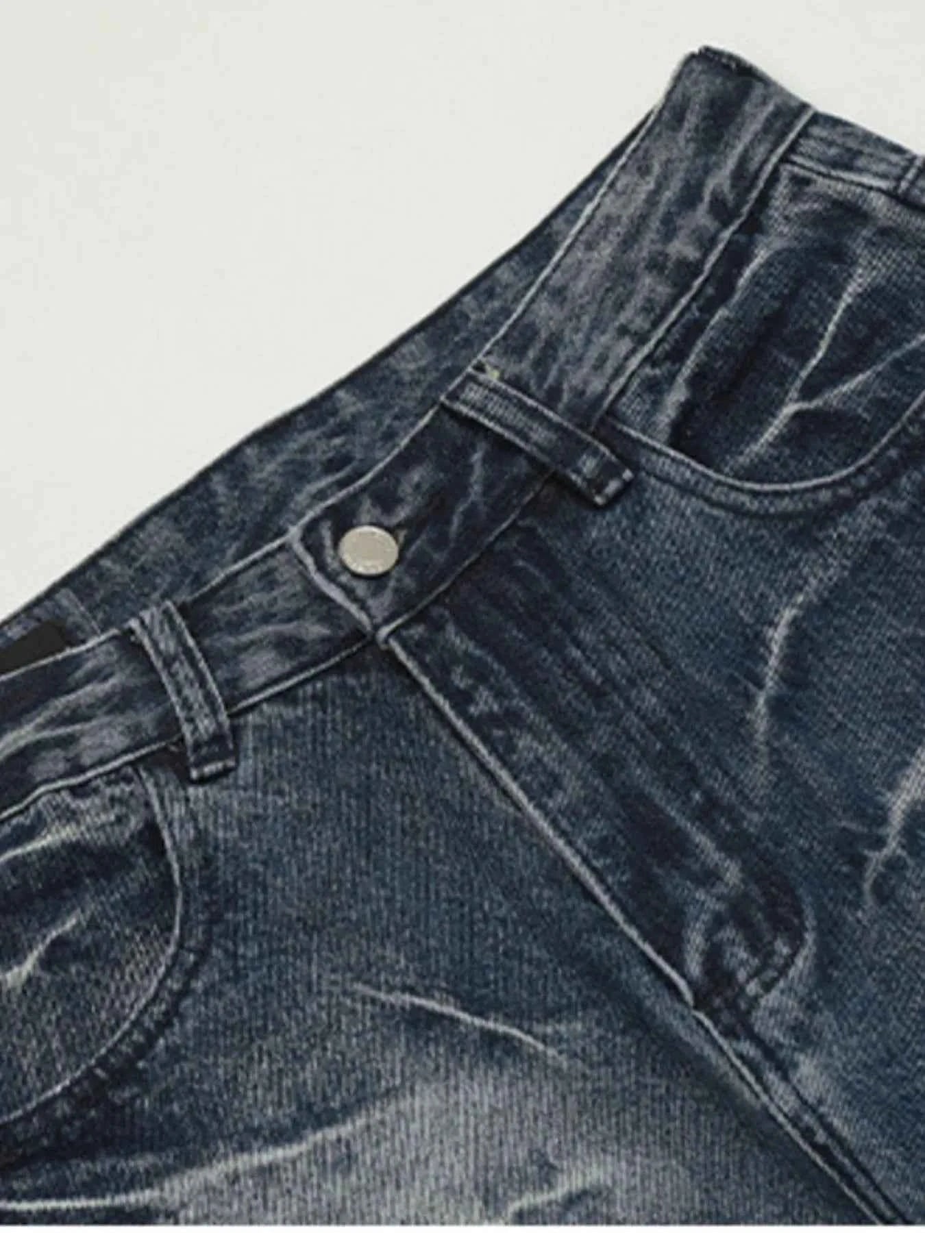 Men's Loose Fit Vintage Wash Jeans